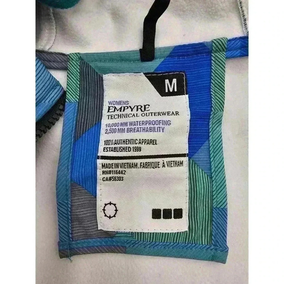 Empyre Technical Outwear Women's Size M Waterproof Jacket - Picture 3 of 12